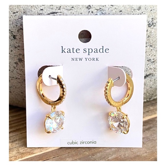 kate spade Jewelry - Kate Spade • “Bright Ideas” Gold Drop Earrings